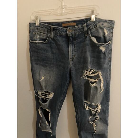 Joes Jeans Medium Wash Distressed Boyfriend Billie Ankle Straight Jeans Size 30 - Picture 4 of 6